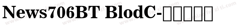 News706BT BlodC字体转换